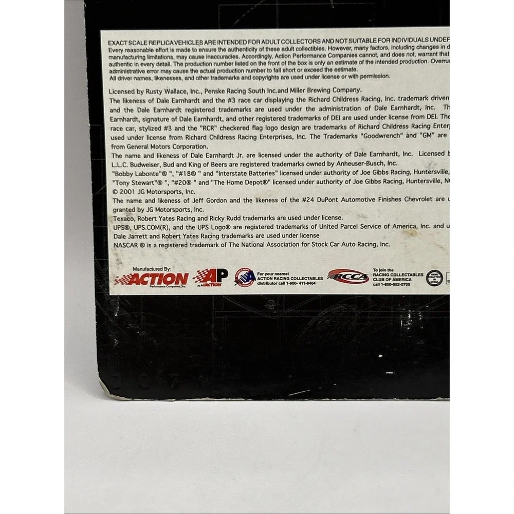 Dale Earnhardt #3 AP Action 1:64 Scale Die Cast Stock Car Action Sports Image